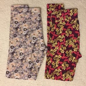 Lauren Conrad and Lulularoe Floral Legging Bundle